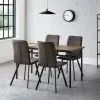 Julian Bowen Carnegie Rectangular Dining Table With 4 Monroe Dining Chairs 2 Julian Bowen Carnegie Rectangular Dining Table With 4 Monroe Dining Chairs - 30794175