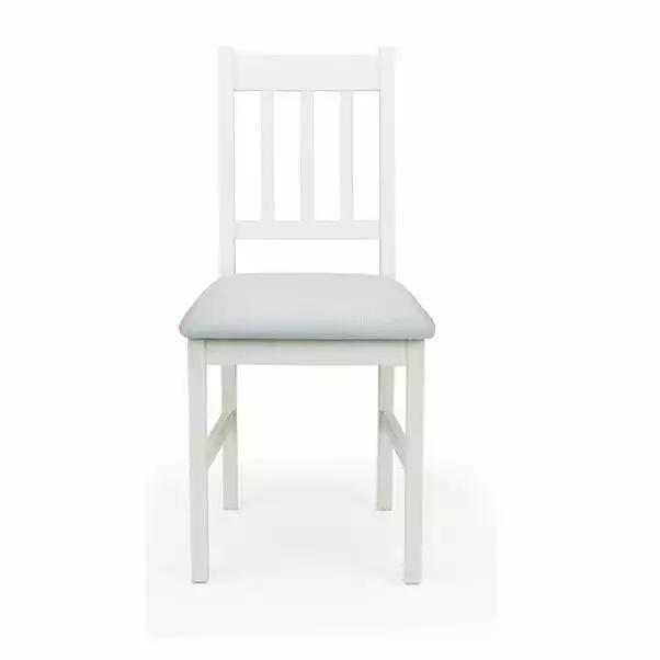 Julian Bowen Coxmoor Set Of 2 Dining Chairs Ivory 4 Julian Bowen Coxmoor Set Of 2 Dining Chairs Ivory - Image 2