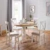 Julian Bowen Davenport Round Pedestal Dining Table With 4 Dining Chairs 1 Julian Bowen Davenport Round Pedestal Dining Table With 4 Dining Chairs - 30794219