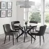 Julian Bowen Hayden Round Glass Dining Table 2 Julian Bowen Hayden Round Glass Dining Table - 30794260