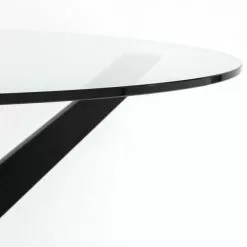 Julian Bowen Hayden Round Glass Dining Table 12 Julian Bowen Hayden Round Glass Dining Table - 30794260 alt04