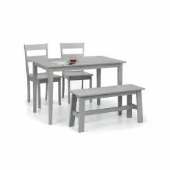 Julian Bowen Kobe Compact Rectangular Dining Table Grey - 30794284 alt02