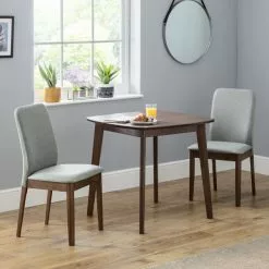 Julian Bowen Lennox Square Dining Table With 2 Berkeley Chairs