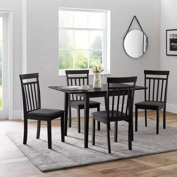 Julian Bowen Rufford Square Extendable Dining Set With 4 Coast Chairs 3 Julian Bowen Rufford Square Extendable Dining Set With 4 Coast Chairs