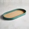 Dunelm Painted Rim Oval Tray