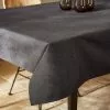 Dunelm Black Textured Water Resistant Table Cloth 140cm X 178cm