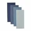 Dunelm Isabelle Waffle Pack Of 4 Tea Towels Blues - 30799001