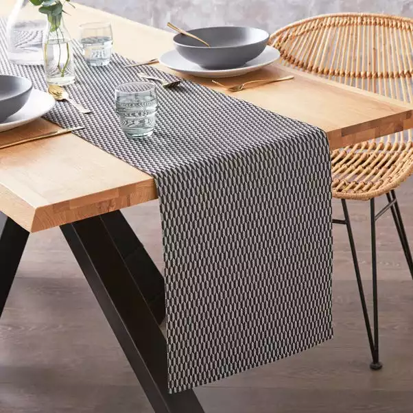 Dunelm Geometric Table Runner 3 Dunelm Geometric Table Runner