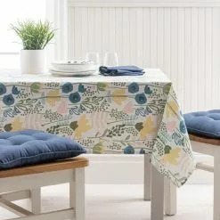 Dunelm Abstract Floral Wipe Clean Tablecloth