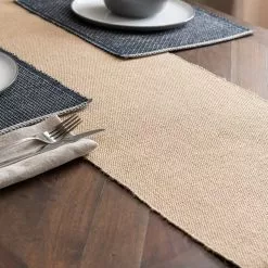 Dunelm Jute Woven Table Runner 11 Dunelm Jute Woven Table Runner - 30800392 alt03