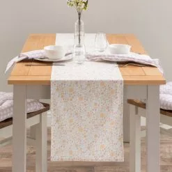 Dunelm Floral Printed Table Runner