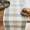 Dunelm Large Sage Woven Check Table Runner 2 Dunelm Large Sage Woven Check Table Runner - 30800396