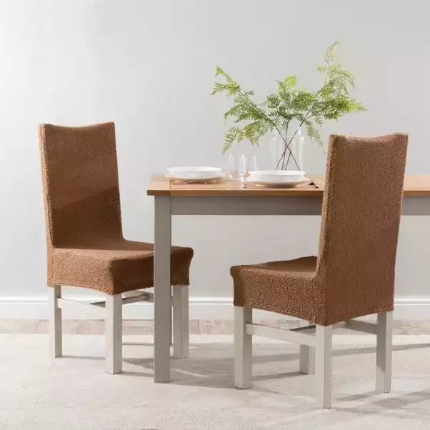 Dunelm Boucle Dining Chair Cover 3 Dunelm Boucle Dining Chair Cover