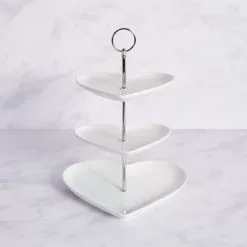 Dunelm 3 Tier Heart Cake Stand