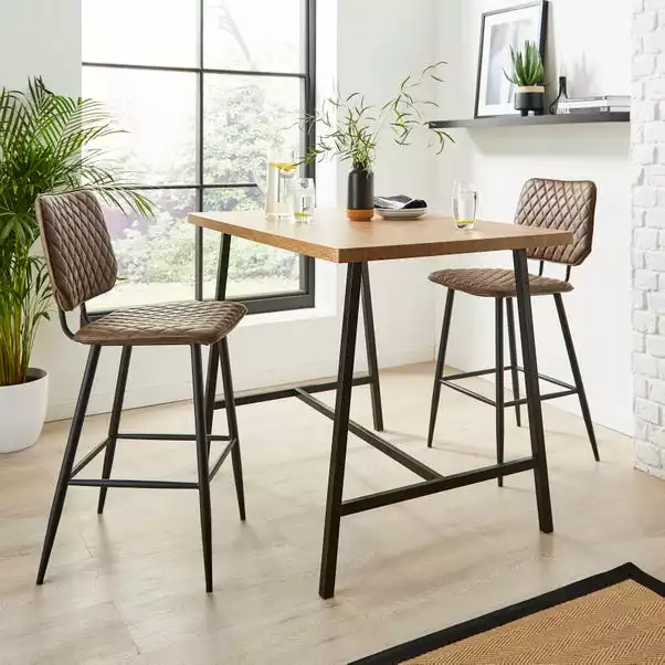 Dunelm Vixen Large Bar Table Oak Effect 3 Dunelm Vixen Large Bar Table Oak Effect