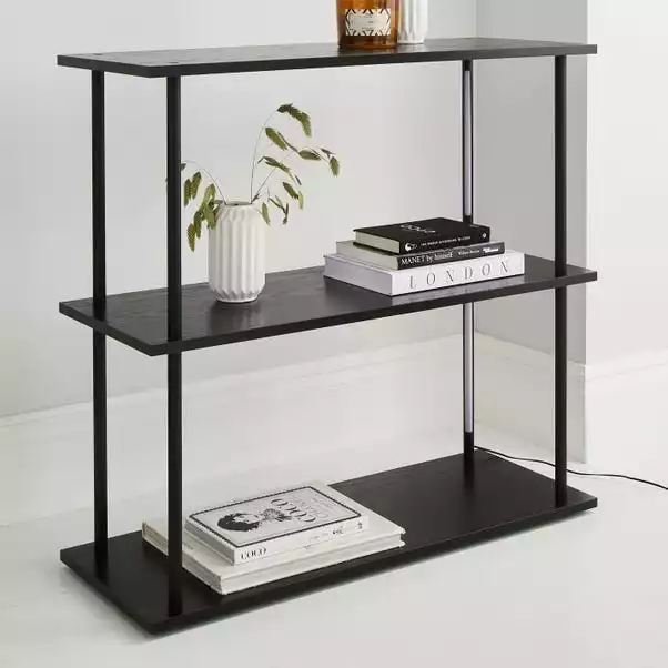 Dunelm Cole Console Table With LED Light Black 4 Dunelm Cole Console Table With LED Light Black - Image 2