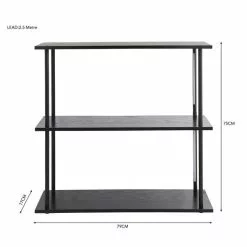 Dunelm Cole Console Table With LED Light Black 11 Dunelm Cole Console Table With LED Light Black - 30802416 alt05