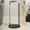 Dunelm Aiko Side Table With 1 LED Light Black And Faux Marble 2 Dunelm Aiko Side Table With 1 LED Light Black And Faux Marble - 30802418