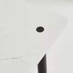 Dunelm Aiko Console Table With 2 LED Lights Black And Faux Marble 10 Dunelm Aiko Console Table With 2 LED Lights Black And Faux Marble - 30802419 alt02