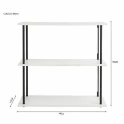 Dunelm Aiko Console Table With 2 LED Lights Black And Faux Marble 13 Dunelm Aiko Console Table With 2 LED Lights Black And Faux Marble - 30802419 alt05