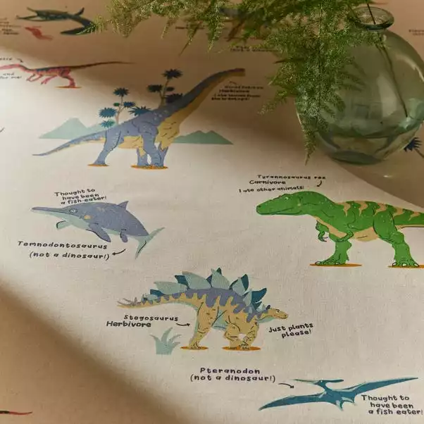 Natural History Museum Dinosaur Wipe Clean Tablecloth 5 Natural History Museum Dinosaur Wipe Clean Tablecloth - Image 3