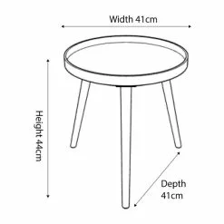 Pacific Lifestyle Pacific Halston Brown Pine Wood Side Table 11 Pacific Lifestyle Pacific Halston Brown Pine Wood Side Table - 30803508 alt04