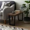 Dunelm Freddie Rustic Wood Long Side Table - 30809246