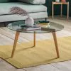 Cedar & Sage Brea Round Coffee Table, Glass