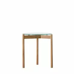 Cedar & Sage Hays Side Table, Glass 7 Cedar & Sage Hays Side Table, Glass - 30810789 alt02