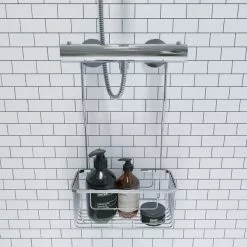 Croydex Rust-Free Hook Over Shower Caddy 9 Croydex Rust-Free Hook Over Shower Caddy - 30814820 alt03