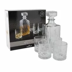 BarCraft Barcraft Cut Glass Effect Decanter Set 900ml 11 BarCraft Barcraft Cut Glass Effect Decanter Set 900ml - 30816893 alt04