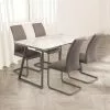 Dunelm Alden Rectangular 4 Seater Dining Table Marble Effect Glass 1 Dunelm Alden Rectangular 4 Seater Dining Table Marble Effect Glass - 30816915