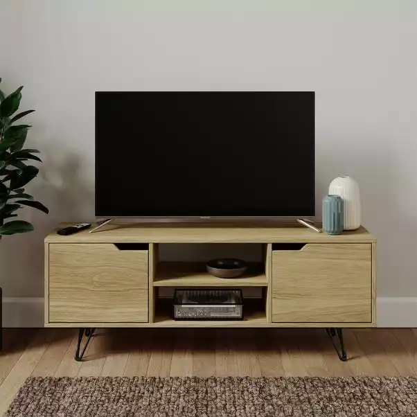 Dunelm Bella TV Unit Oak Effect 3 Dunelm Bella TV Unit Oak Effect