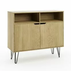 Dunelm Bella 2 Door Sideboard Oak Effect 13 Dunelm Bella 2 Door Sideboard Oak Effect - 30817125 alt05