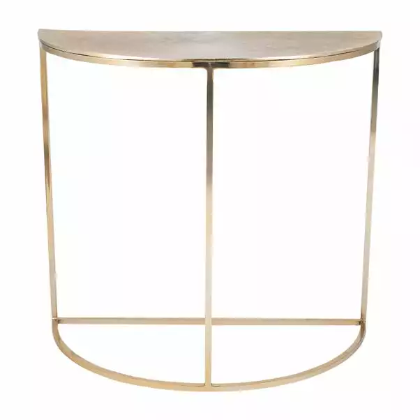 Pacific Lifestyle Pacific Ginko Console Table, Gold Aluminium 4 Pacific Lifestyle Pacific Ginko Console Table, Gold Aluminium - Image 2