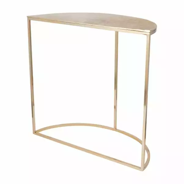 Pacific Lifestyle Pacific Ginko Console Table, Gold Aluminium 7 Pacific Lifestyle Pacific Ginko Console Table, Gold Aluminium - Image 5