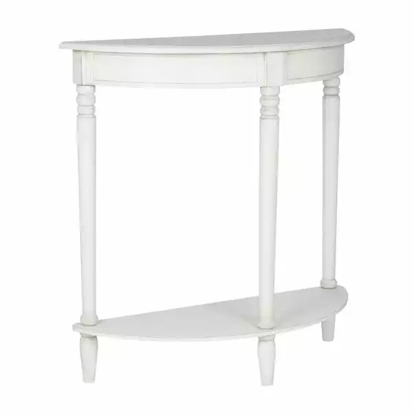 Pacific Lifestyle Pacific Heritage Half Moon Console Table, Painted Pine 5 Pacific Lifestyle Pacific Heritage Half Moon Console Table, Painted Pine - Image 3