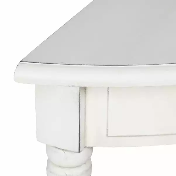Pacific Lifestyle Pacific Heritage Half Moon Console Table, Painted Pine 6 Pacific Lifestyle Pacific Heritage Half Moon Console Table, Painted Pine - Image 4